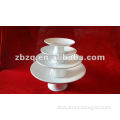 daily use white round porcelain fruit plate for hotel